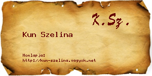 Kun Szelina névjegykártya